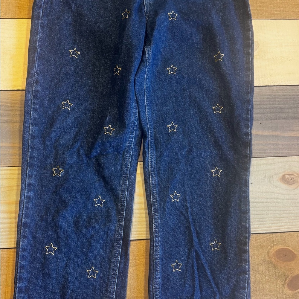 Francesca's Collections Dark Blue Star Jeans